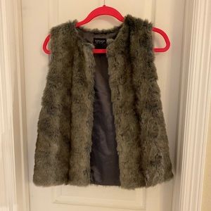 TopShop faux fur vest